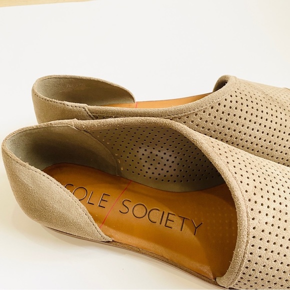 Sole Society leather perforated flats (light taupe/ or tan) PRICE FIRM - Picture 3 of 6